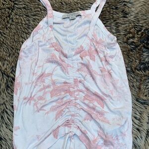 All Saints Evolution Rina vest Leaf Print cami top Size US 6